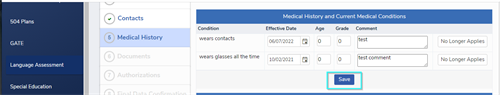 medical history 2