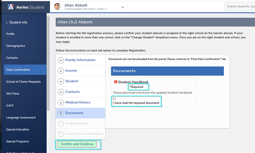 required documents